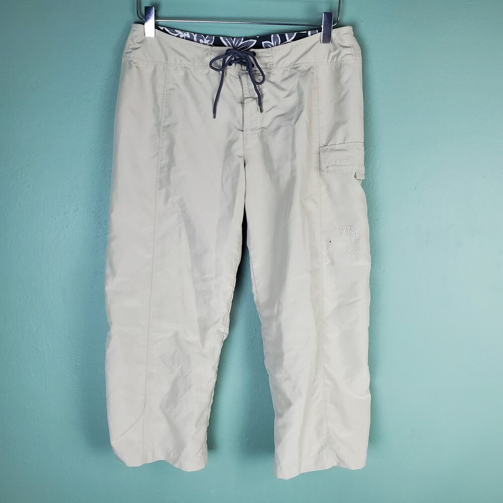The North Face Women's Beige Hiking Camping Cropped Pants Size 6